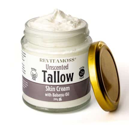 Halal Beef Tallow Skin Cream - Grass-Fed, Whipped & 100% Natural for all uses (200g)