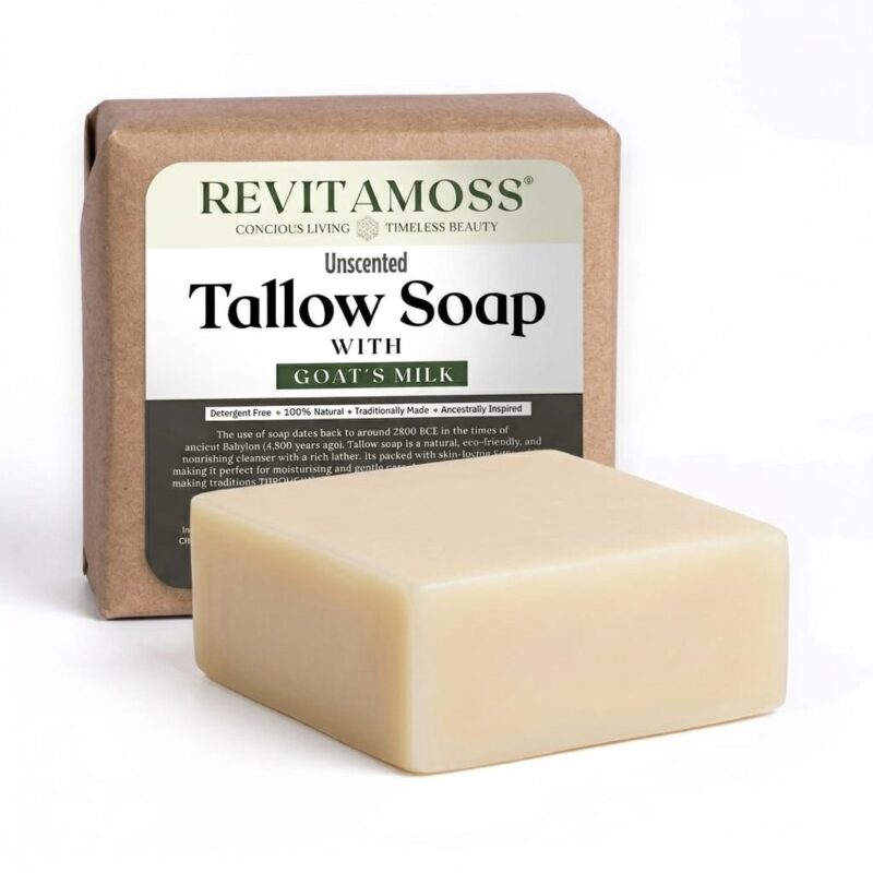 Goats milk tallow soap bar